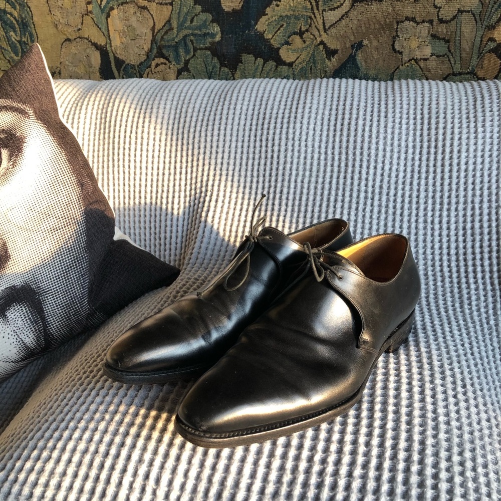 Kiton handmade leather shoes size 9